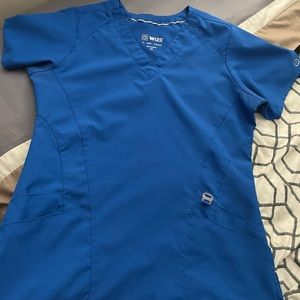 Royal blue scrub set